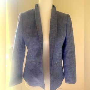 NWT J. Crew chambray blazer. Size 8P.